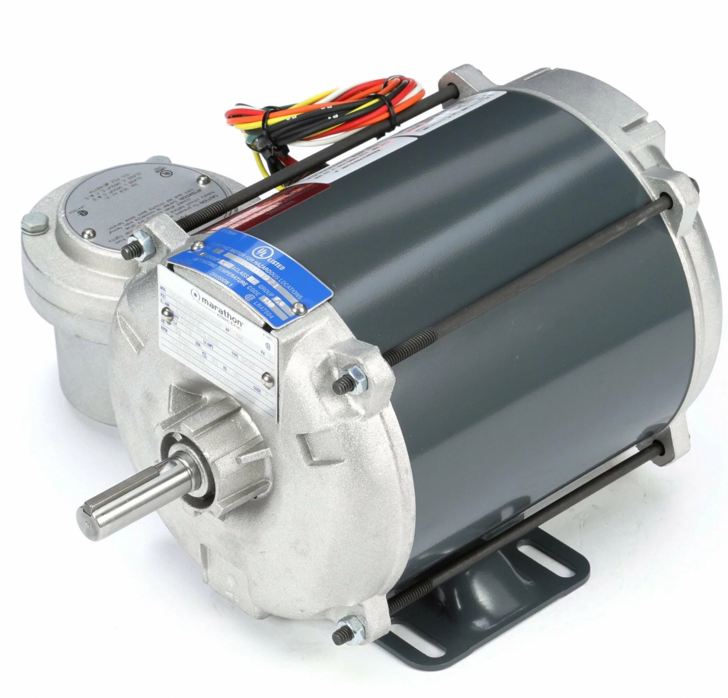 Marathon Motors 1/4 HP Hazardous Location Motor,Capacitor-Start,1725 Nameplate RPM,115/208-230 Voltage,Frame 56 - 056C17E5314 - Image 3