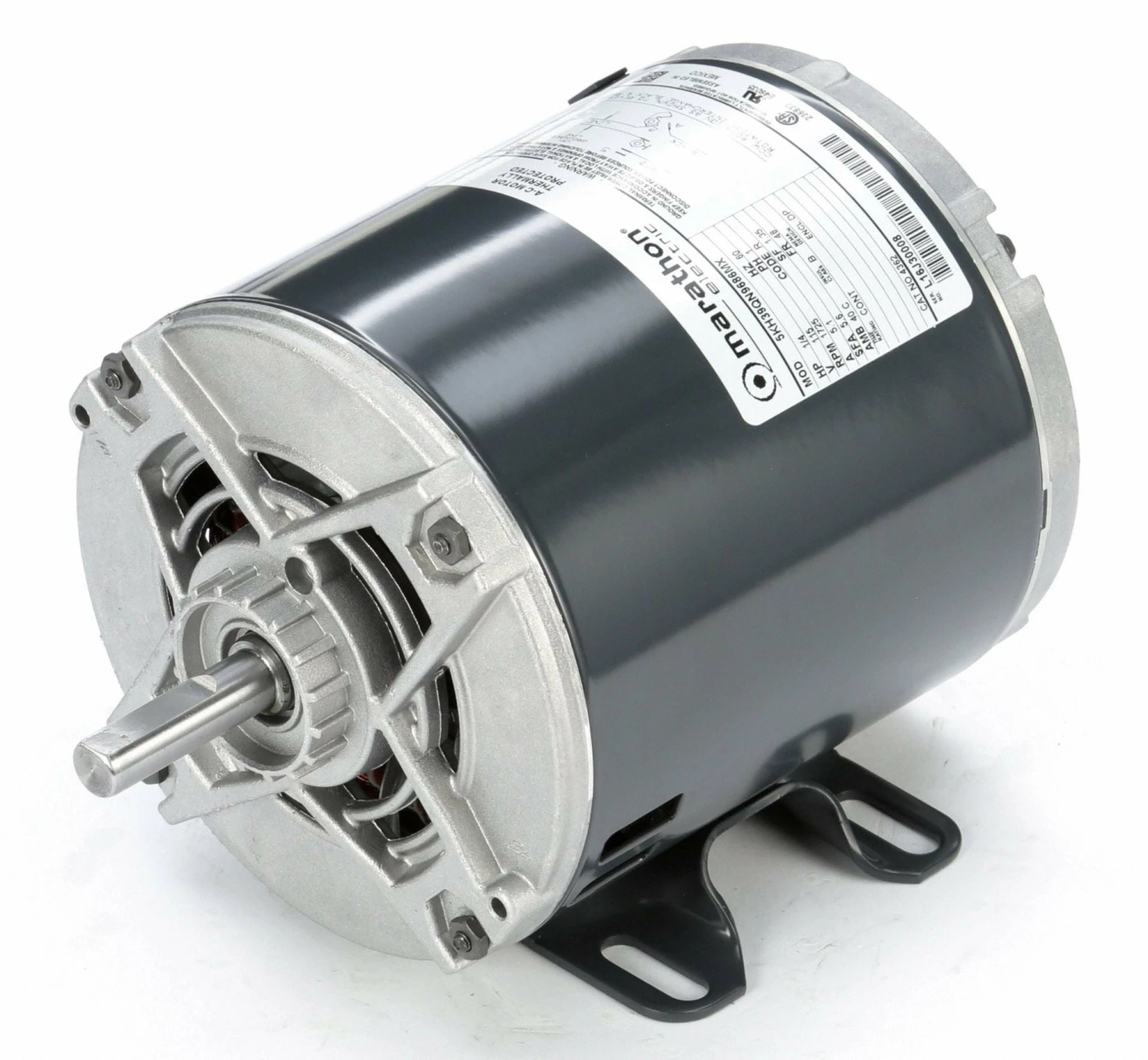 Marathon Motors 1/4 HP, General Purpose Motor, Split-Phase, 1725 Nameplate RPM, 115 Voltage, 48 Frame - 5KH39QN9686X - Image 3