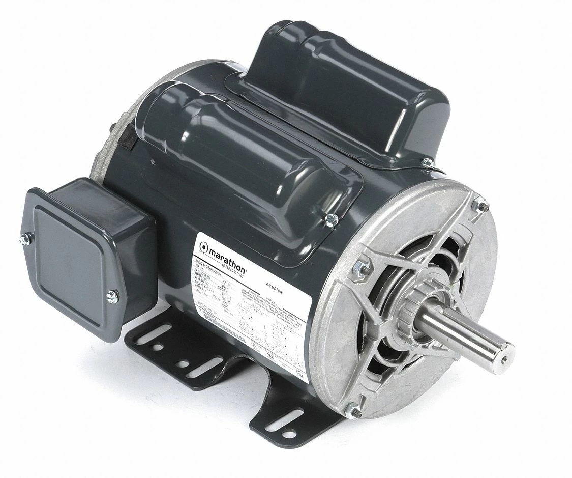 Marathon Motors 1 1/2 HP, General Purpose Motor, Capacitor-Start/Run, 1725 Nameplate RPM, 115/208-230 Voltage - 145B17DRR40002A1