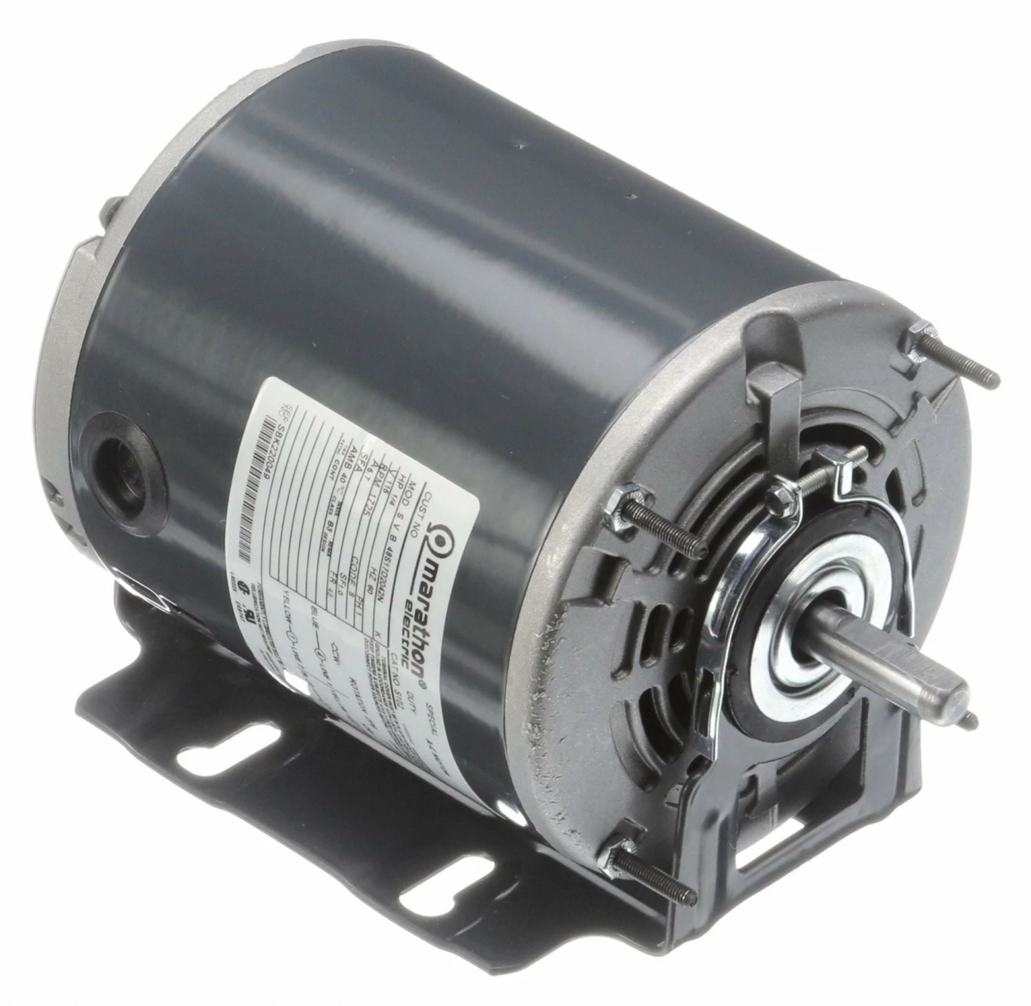 Marathon Motors 1/4 HP, General Purpose Motor, Split-Phase, 1725 Nameplate RPM, 115 Voltage, 48 Frame - 048S17D2042 - Image 2