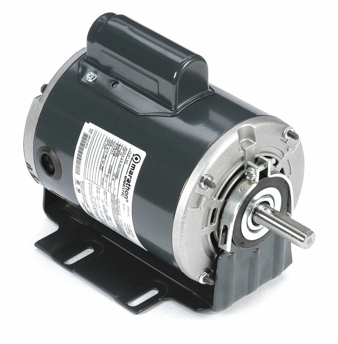 Marathon Motors 1/2 HP, General Purpose Motor, Capacitor-Start, 1725 Nameplate RPM, 115/230 Voltage, 56Z Frame - 056C17D2099