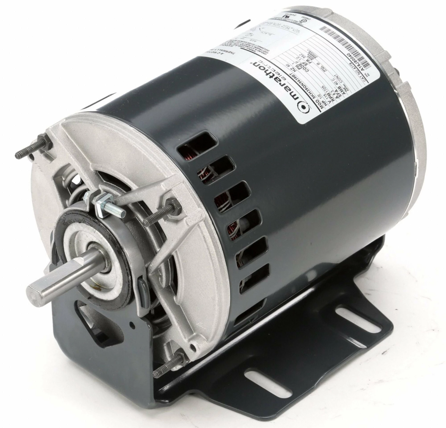 Marathon Motors 1/2 HP, General Purpose Motor, Split-Phase, 1725 Nameplate RPM, 115 Voltage, 56Z Frame - 5KH39QN9639T - Image 4