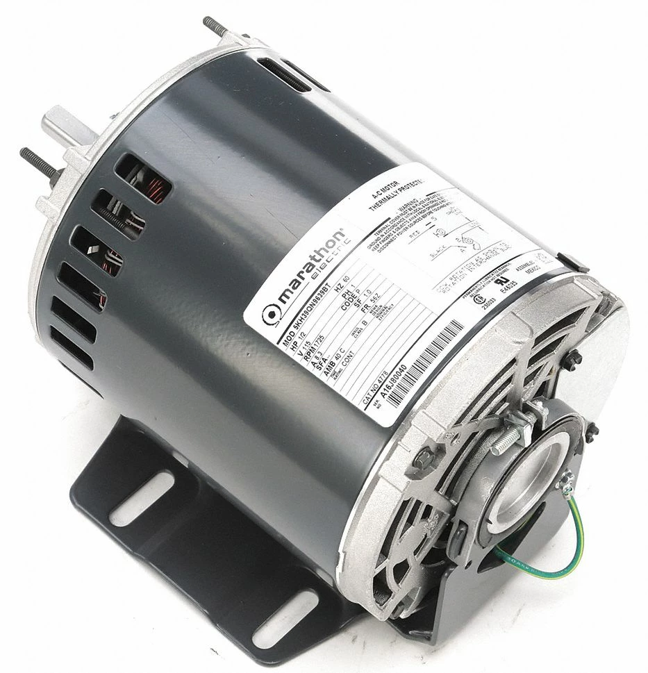 Marathon Motors 1/2 HP, General Purpose Motor, Split-Phase, 1725 Nameplate RPM, 115 Voltage, 56Z Frame - 5KH39QN9639T