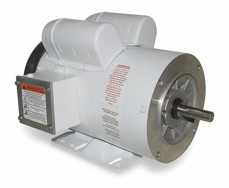 Marathon Motors 1 HP Washdown Motor,Capacitor-Start,1725 Nameplate RPM,115/208-230 Voltage,Frame 56HC - 056C17W15328