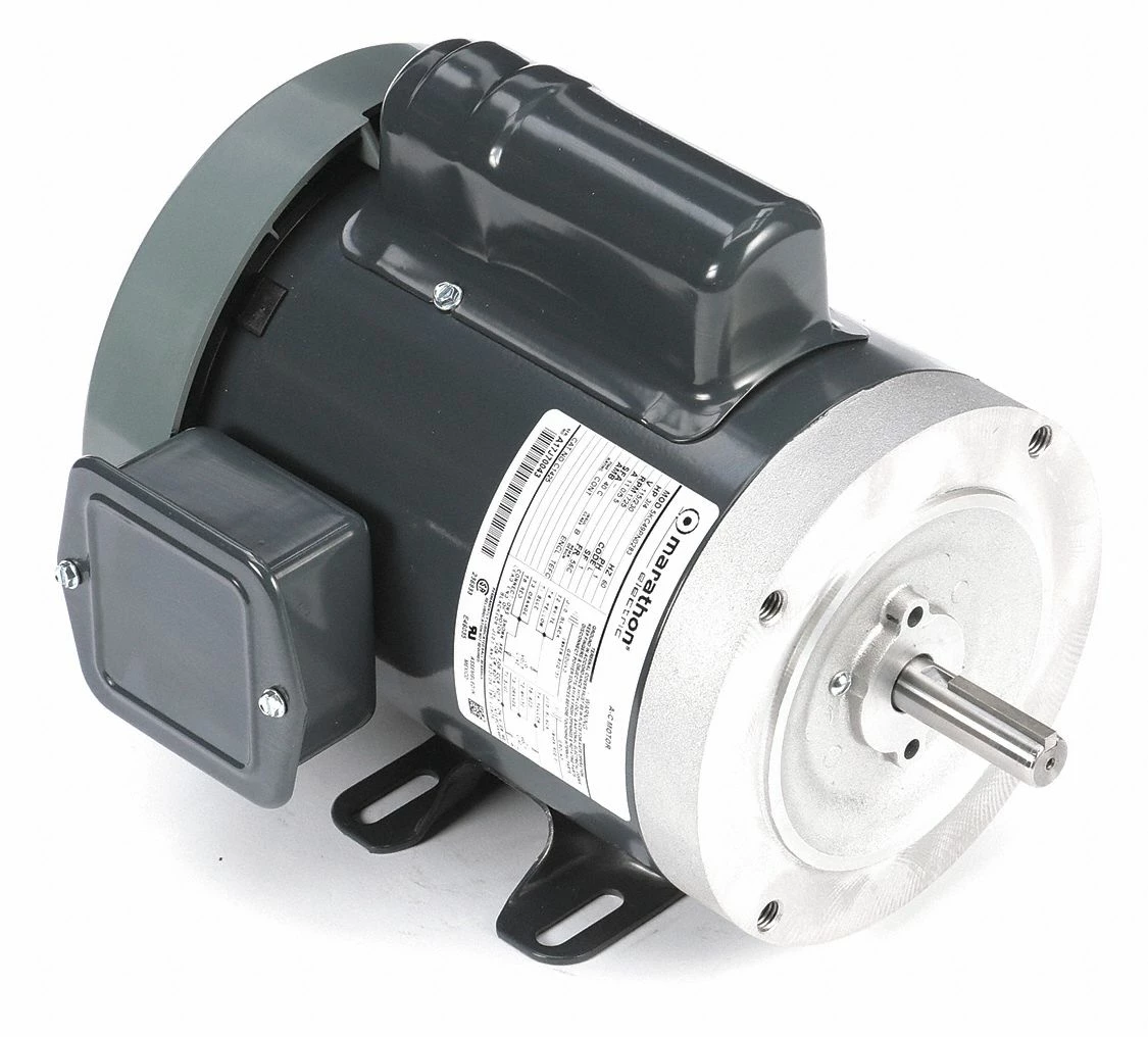 Marathon Motors 3/4 HP, General Purpose Motor, Capacitor-Start, 1725 Nameplate RPM, 115/230 Voltage, 56C Frame - 5KC49PN0283