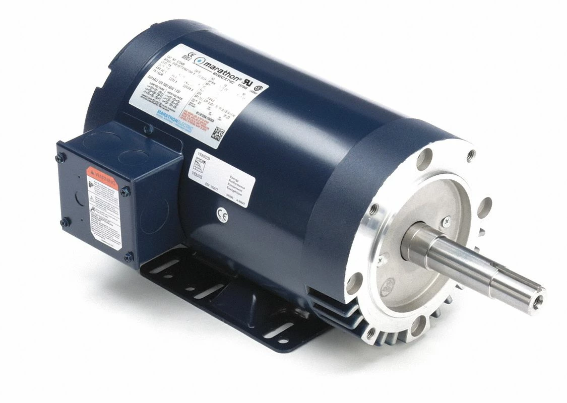 Marathon Motors 3 HP Close-Coupled Pump Motor,3-Phase,3490 Nameplate RPM,208-230/460 Voltage,145JM - 145TTDR6013