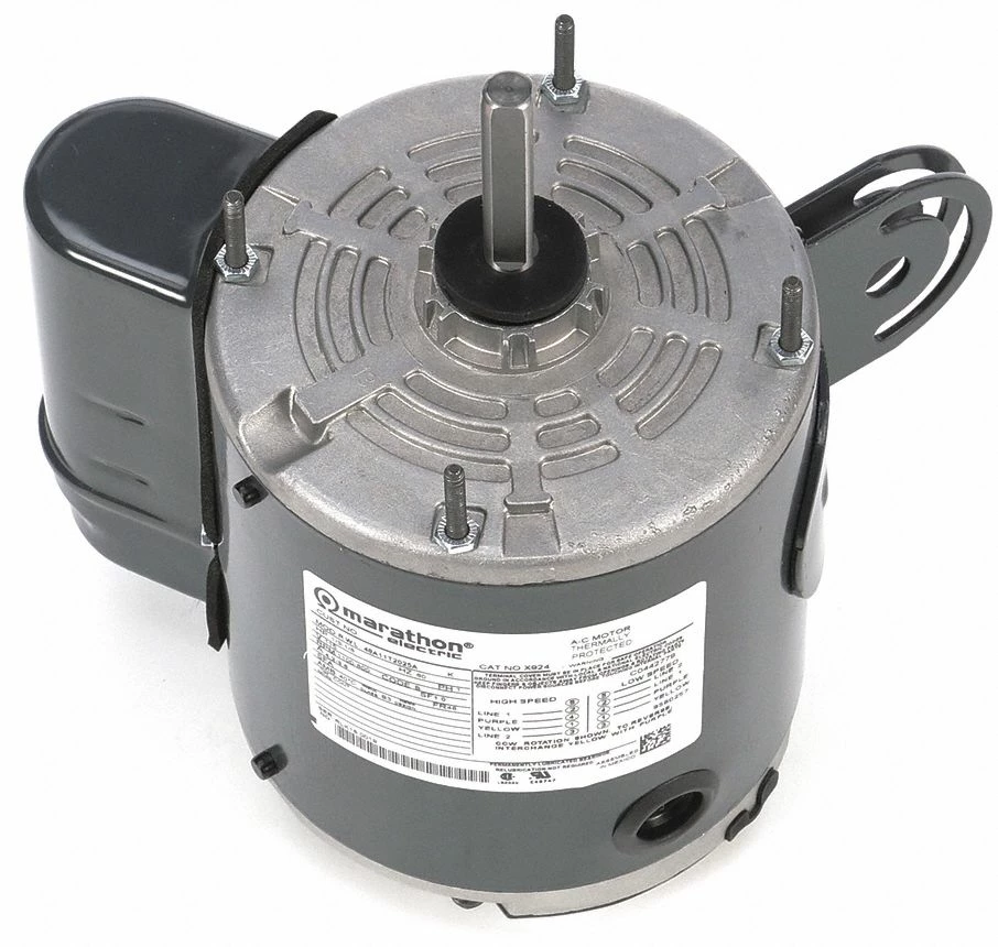 Marathon Motors 1/3 HP Pedestal Fan Motor, Permanent Split Capacitor, 1100 Nameplate RPM,115 Voltage, Frame 48 - 048A11T2025
