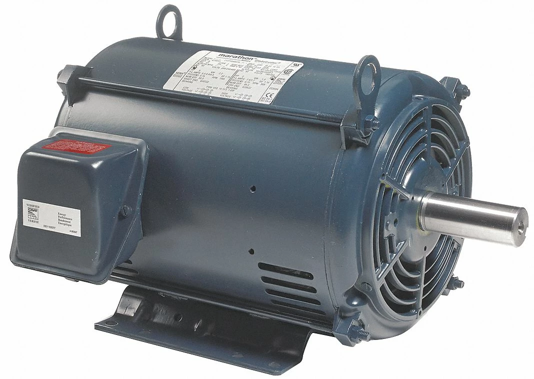 Marathon Motors 2 HP, General Purpose Motor, 3-Phase, 1180 Nameplate RPM, 230/460 Voltage, 184T Frame - 184TTDBD6076