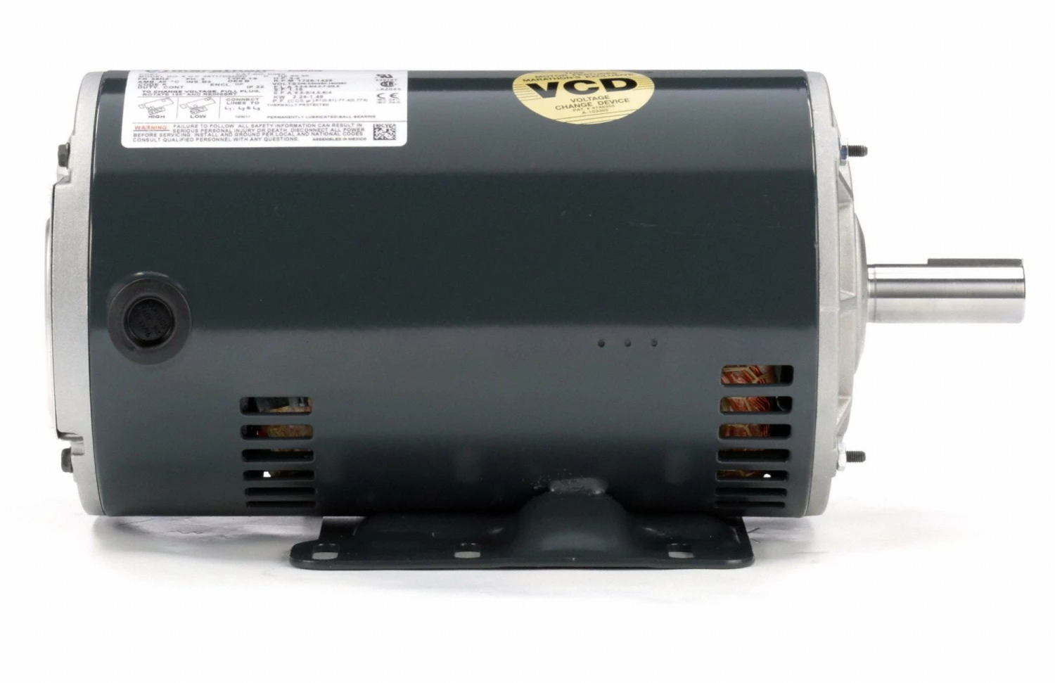 Marathon Motors 3 HP, General Purpose Motor, 3-Phase, 1725 Nameplate RPM, 208-230/460 Voltage, 56HZ Frame - 056T17D3308 - Image 4