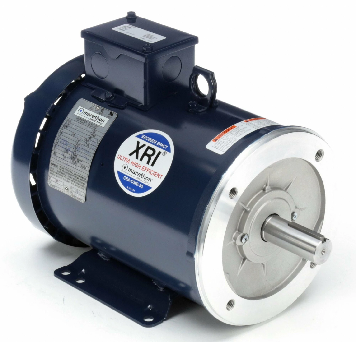 Marathon Motors 5 HP, General Purpose Motor, 3-Phase, 3495 Nameplate RPM, 230/460 Voltage, 184TC Frame - 184TTFW6001 - Image 2