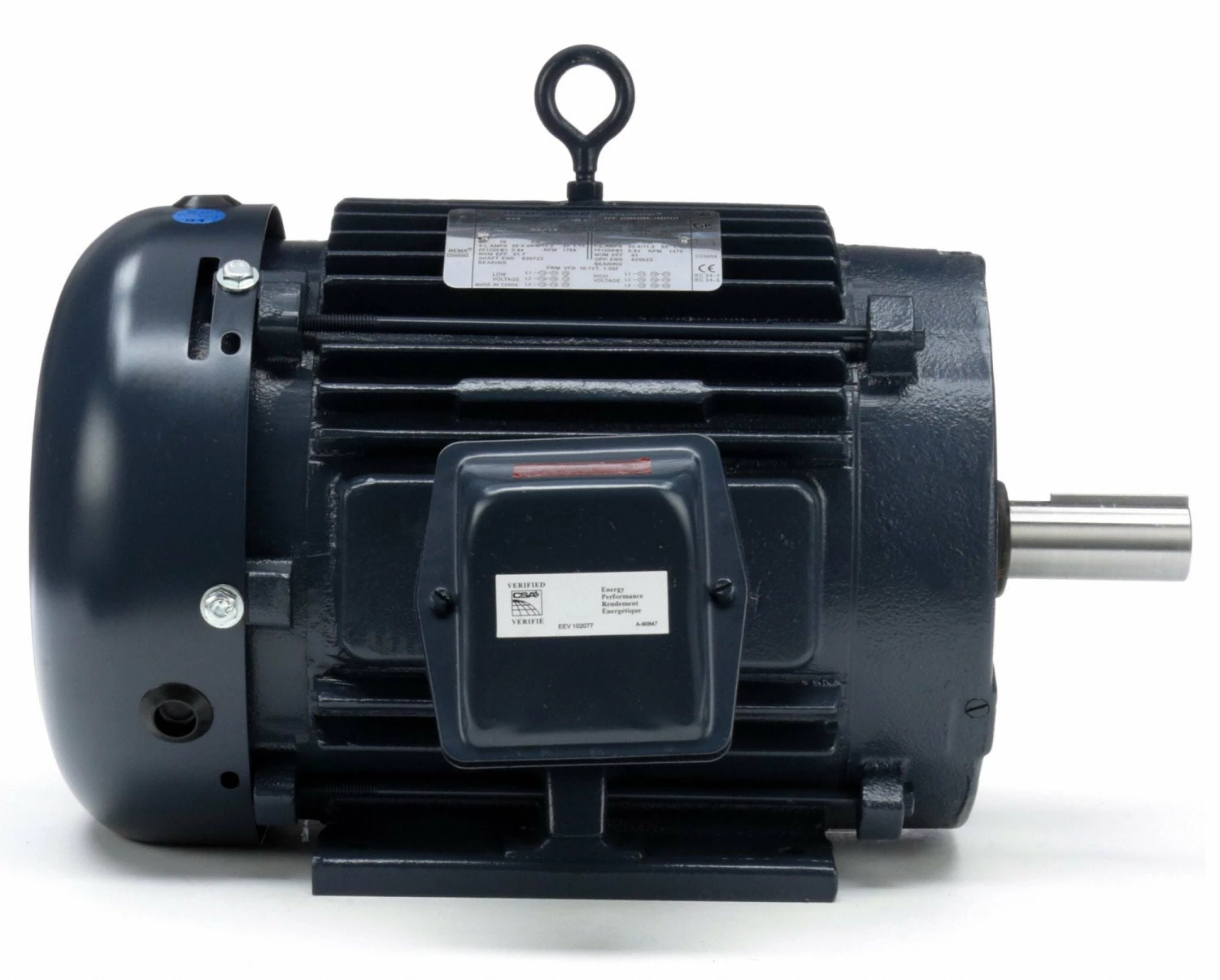 Marathon Motors 10 HP, General Purpose Motor, 3-Phase, 1770 Nameplate RPM, 230/460 Voltage, 215T Frame - 215TTFCD6026 - Image 4