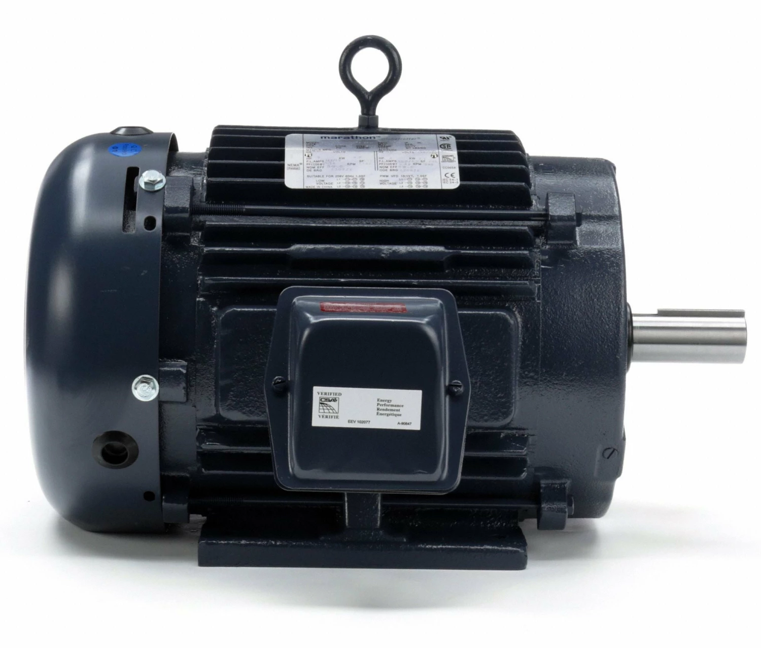 Marathon Motors 5 HP, General Purpose Motor, 3-Phase, 1180 Nameplate RPM, 230/460 Voltage, 215T Frame - 215TTFCD6076 - Image 4
