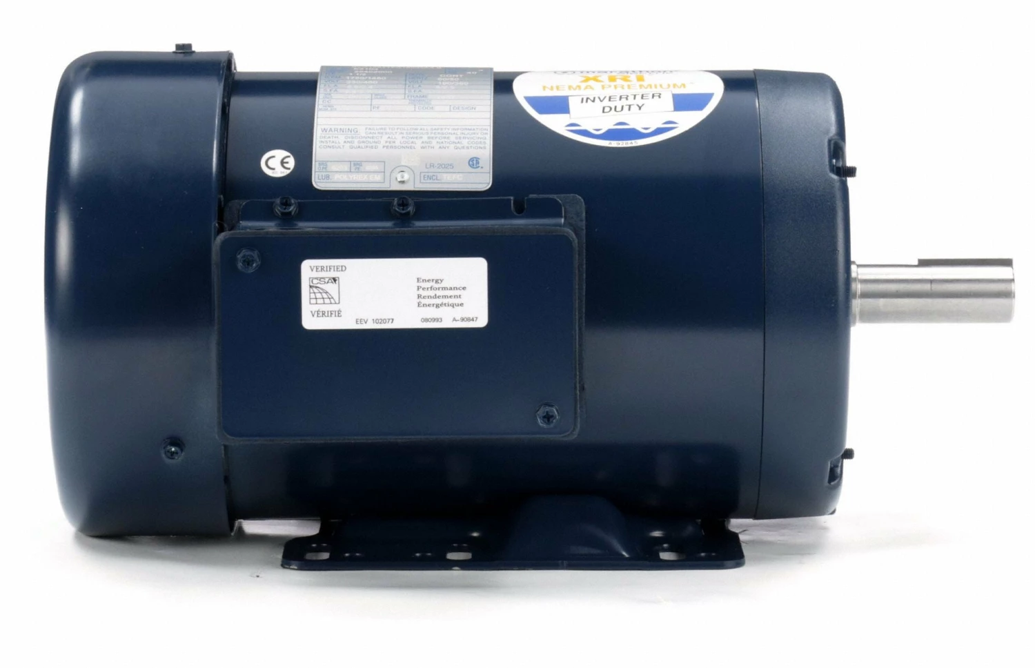 Marathon Motors 1 1/2 HP, General Purpose Motor, 3-Phase, 1750 Nameplate RPM, 230/460 Voltage, 145T Frame - 145TTFR16033 - Image 4