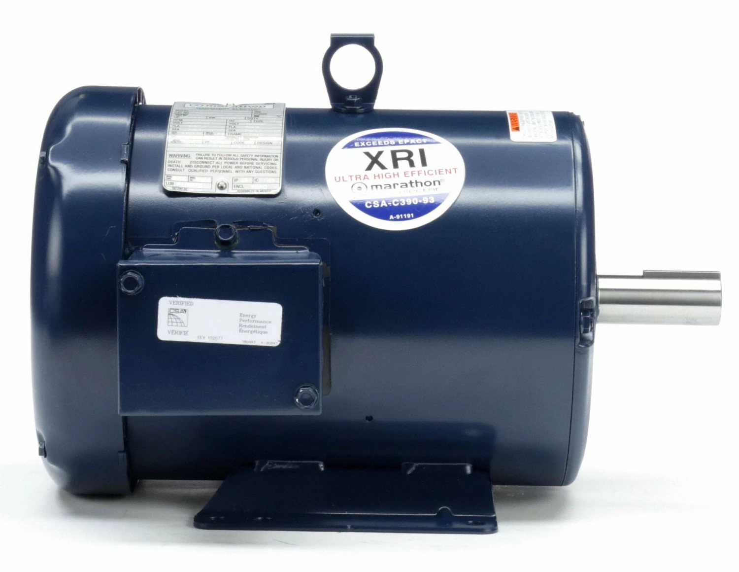 Marathon Motors 2 HP, General Purpose Motor, 3-Phase, 1175 Nameplate RPM, 230/460 Voltage, 184T Frame - 184TTFBD6080 - Image 4