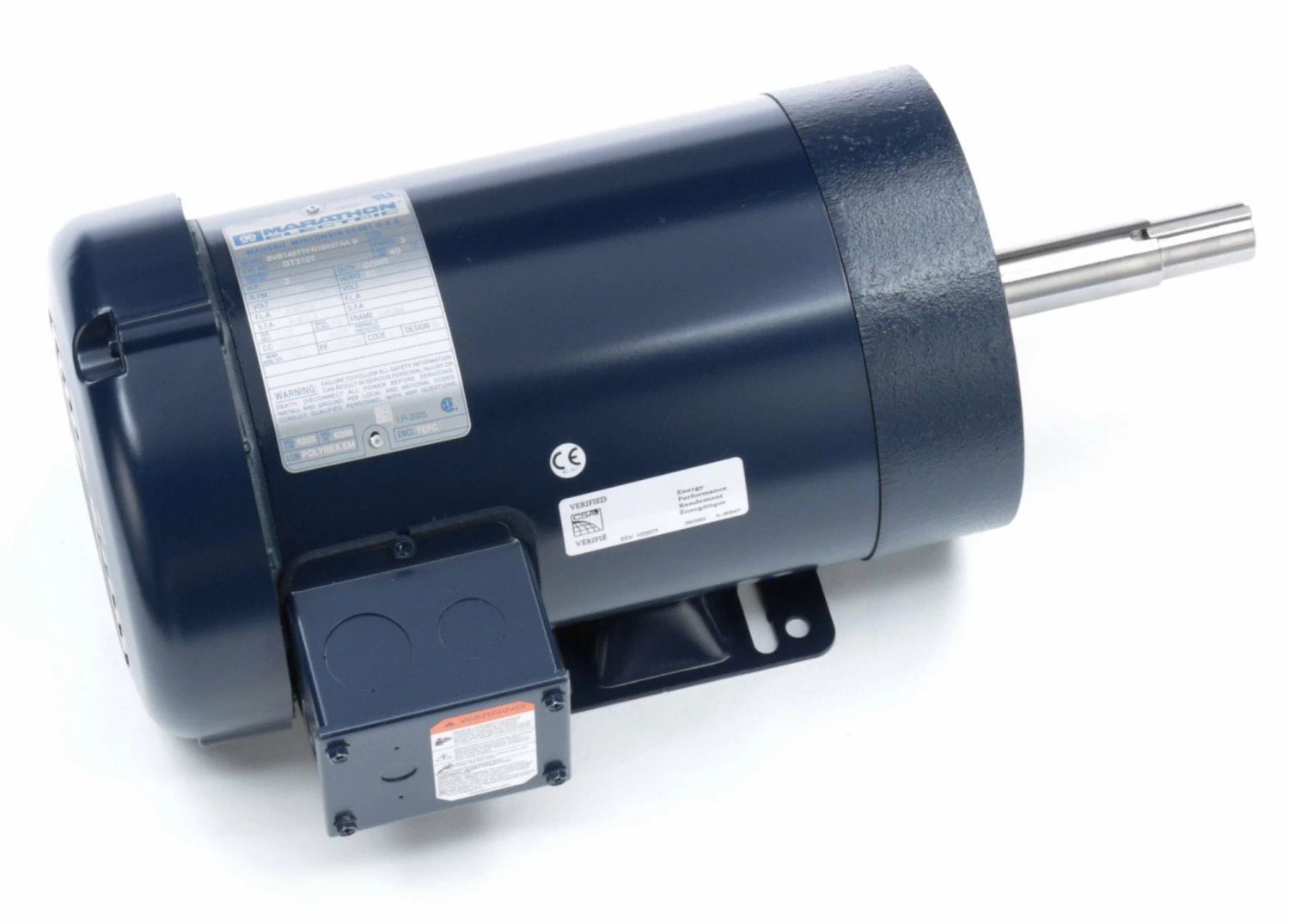 Marathon Motors 2 HP Close-Coupled Pump Motor,3-Phase,1745 Nameplate RPM,230/460 Voltage,145JM - 145TTFR16037 - Image 2