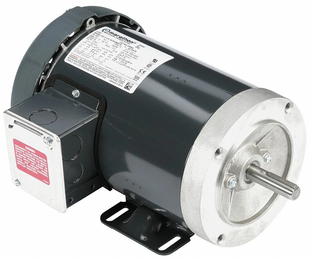Marathon Motors 1 1/2 HP, General Purpose Motor, 3-Phase, 3450 Nameplate RPM, 230/460 Voltage, 56C Frame - 056T34F99017