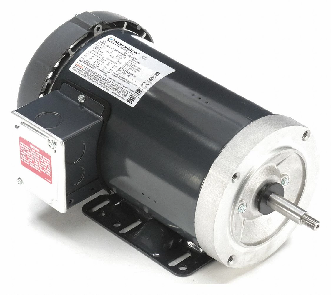 Marathon Motors 3 HP Jet Pump Motor, 3-Phase, 3450 Nameplate RPM, 230/460 Voltage, 56HJ Frame - 056T34F15601