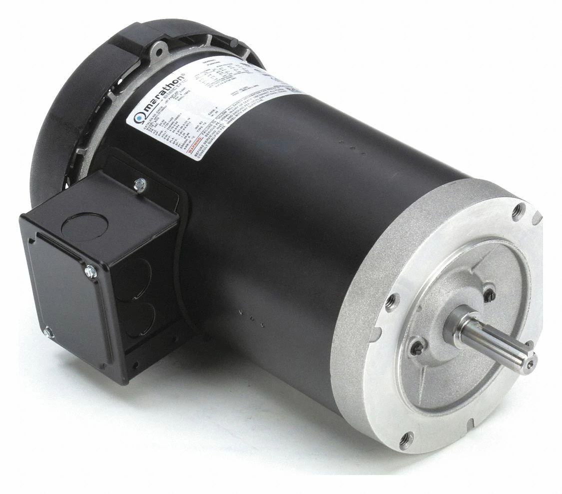 Marathon Motors 1 HP, General Purpose Motor, 3-Phase, 1725 Nameplate RPM, 230/460 Voltage, 56C Frame - 056T17F15660