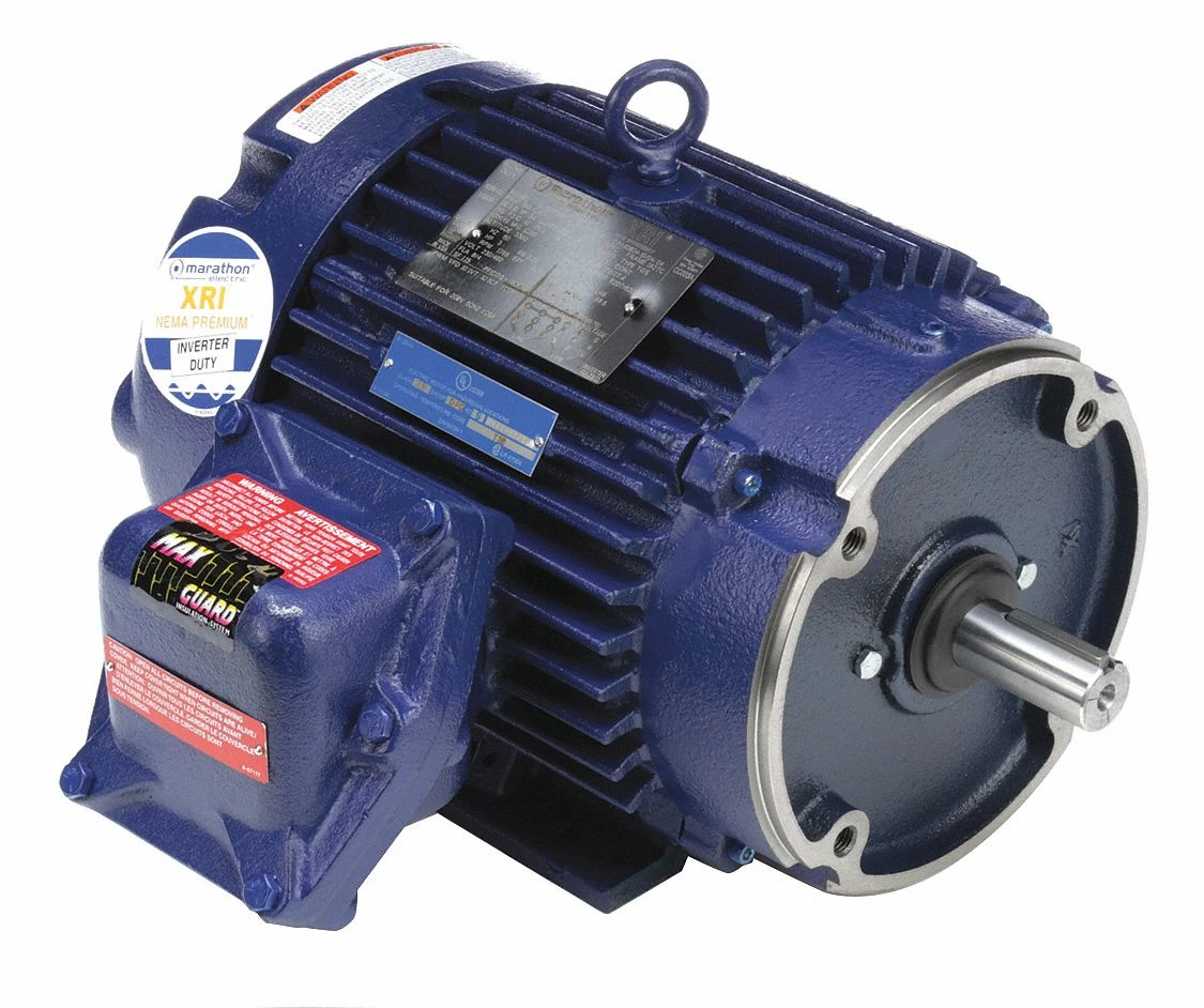 Marathon Motors 3 HP Hazardous Location Motor,3-Phase,1765 Nameplate RPM,208-230/460 Voltage,Frame 182/4TC - 182TTGN6569